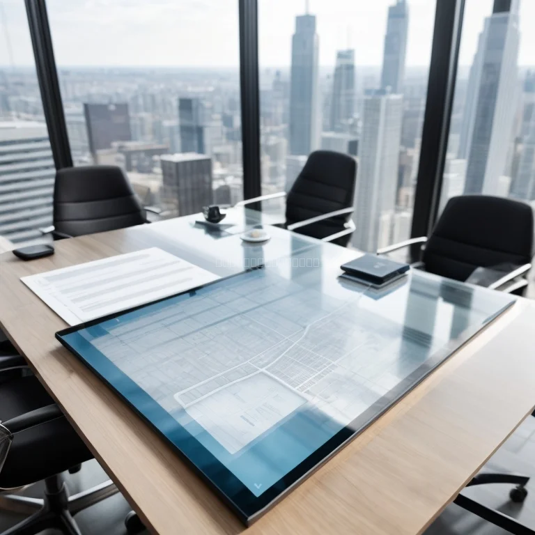 Team bespricht Immobilienakte am Tisch